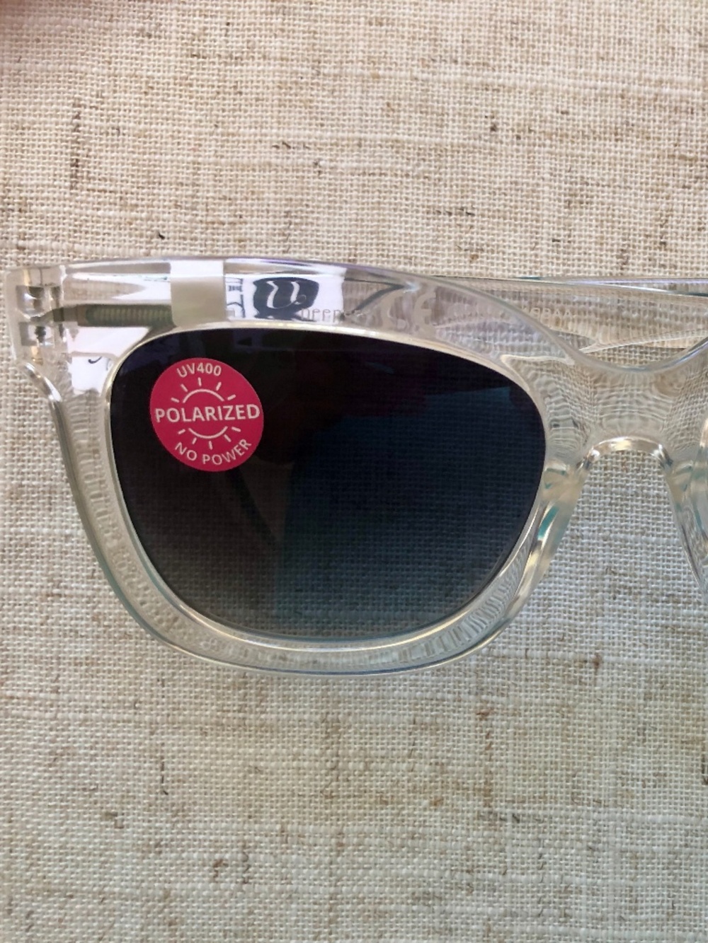NEW Peepers Weekender clear iridescent polarized sunglasses UV400 - Picture 1 of 4